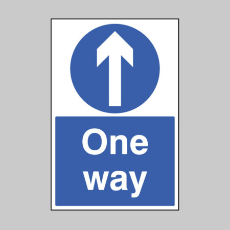 One way floor graphic 400x600mm dia