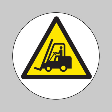 Forklift truck floor graphic 400mm dia