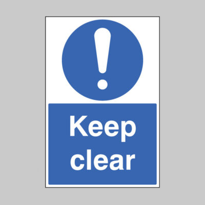 Keep clear floor graphic 400x600mm