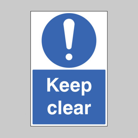 Keep clear floor graphic 400x600mm