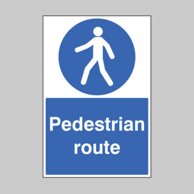 Pedestrian route floor graphic 400x600mm