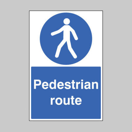 Pedestrian route floor graphic 400x600mm