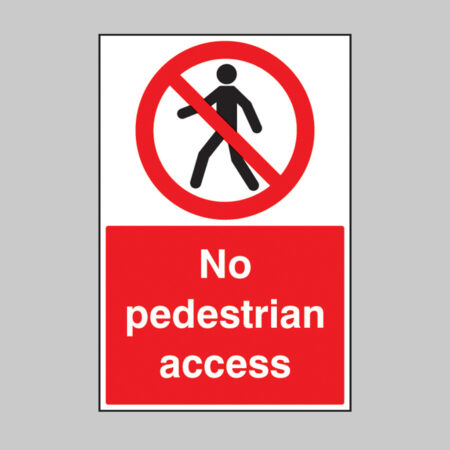 No pedestrian access floor graphic 400x600mm