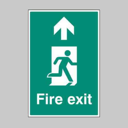 Fire exit up floor graphic 400x600mm