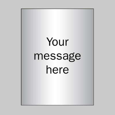 Your message here - 3mm aluminium composite brushed aluminium effect 150x200mm
