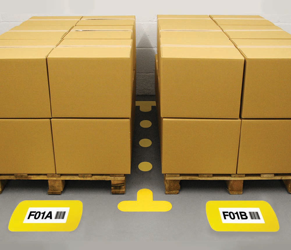 Floor Graphic Frame A4 Yellow 400X310Mm With Clear A4 Window 1 Floor graphic frame a4 yellow 400x310mm with clear a4 window