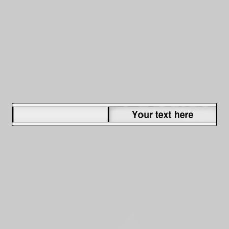 Design your own door slider 300x40mm anodised aluminium with adhesive backing