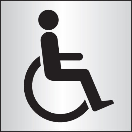 Disabled 140x140mm aluminium