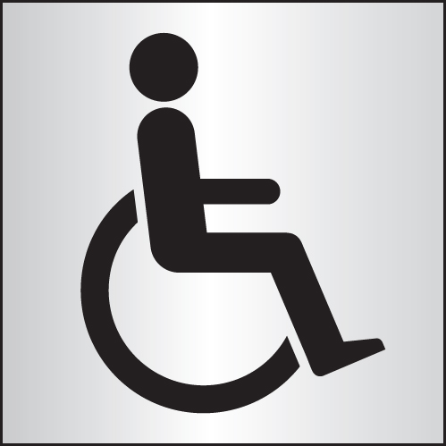 Disabled 140X140Mm Aluminium 1 Disabled 140x140mm aluminium