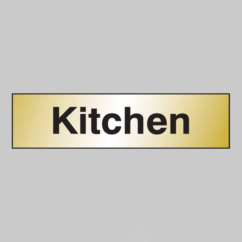 Kitchen 140X35Mm Engraved Brass Effect Pvc C/W Sav Backing 1 Kitchen 140x35mm engraved brass effect pvc c/w sav backing