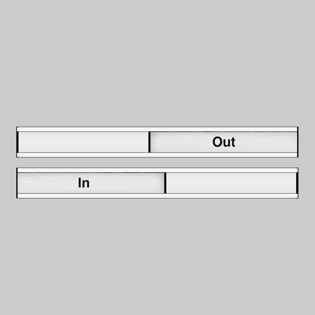 In/Out Door Slider 300X40Mm Anodised Aluminium With Adhesive Backing 1 In/out door slider 300x40mm anodised aluminium with adhesive backing