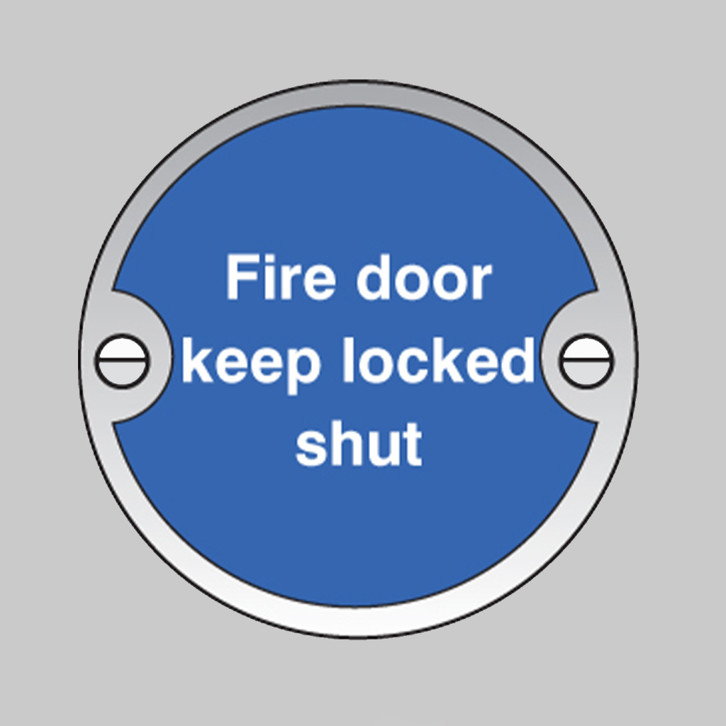 Fire Door Keep Locked Shut 76Mm Dia Aluminium Pre-Drilled C/W Fixings 1 Fire door keep locked shut 76mm dia aluminium pre-drilled c/w fixings