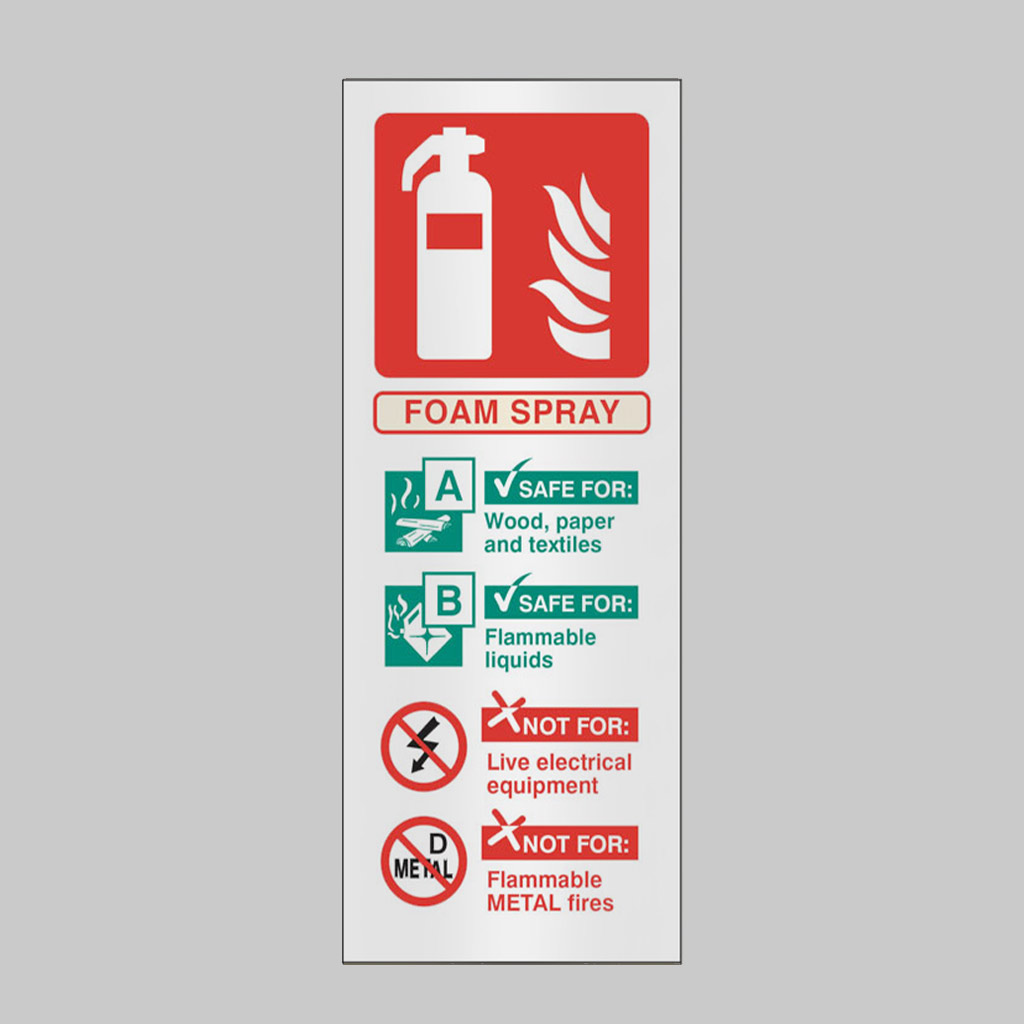 Foam Spray Id Anodised Aluminium 75X200Mm Adhesive Backed 1 Foam spray id anodised aluminium 75x200mm adhesive backed