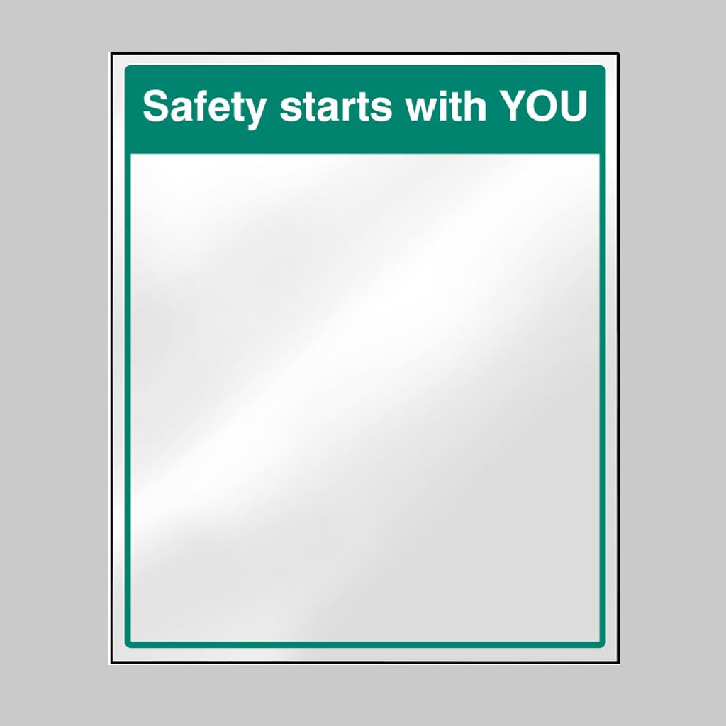 Mirror Message - Safety Starts With You 405X485Mm Acrylic C/W Self Adhesive Back 1 Mirror message - safety starts with you 405x485mm acrylic c/w self adhesive back
