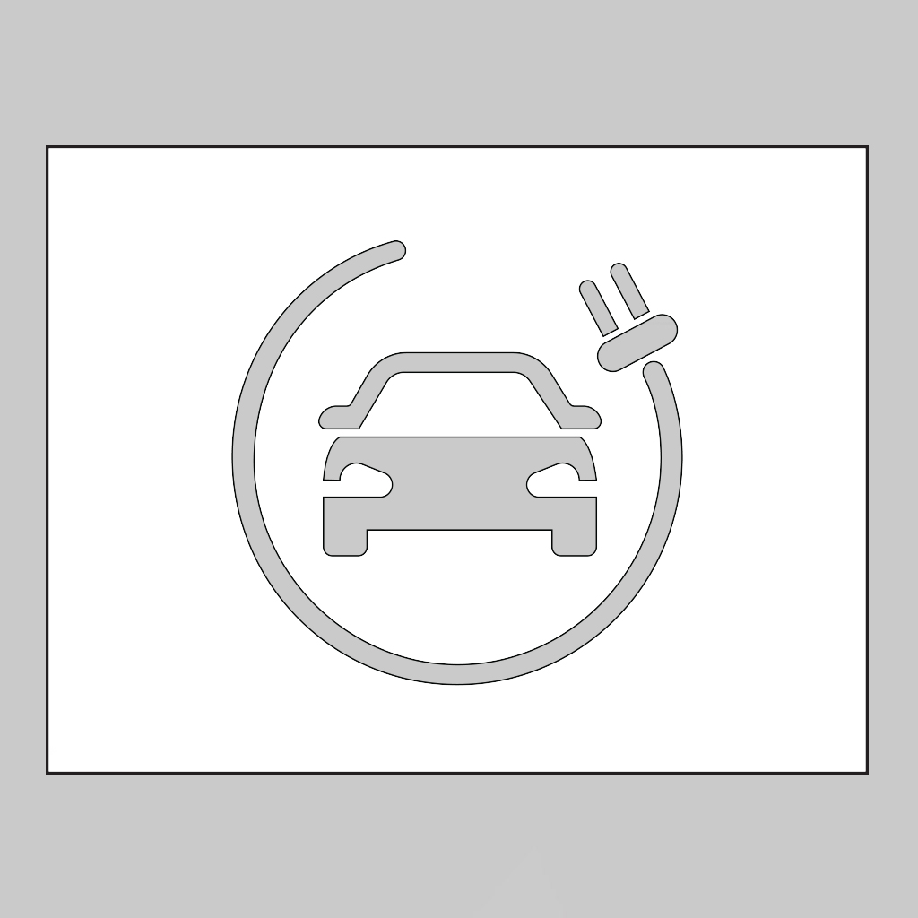 Pvc Stencil 600X400Mm - Electric Vehicle Only 1 Pvc stencil 600x400mm - electric vehicle only