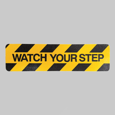 Watch your step anti-slip mat 610x150mm