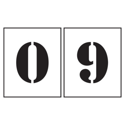PVC stencil Numbers 0-9 300mm