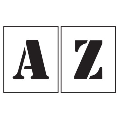 PVC stencil Letters A-Z 300mm