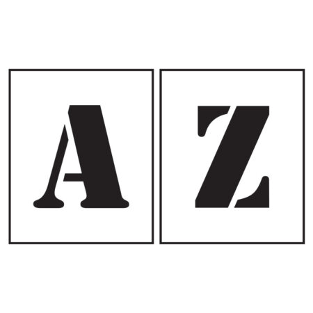 PVC stencil Letters A-Z 300mm