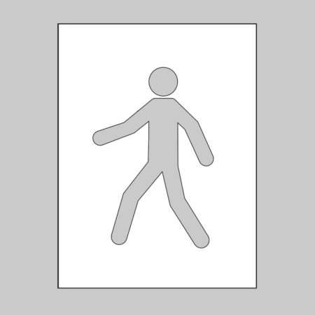PVC stencil 300x400mm  Pedestrian symbol