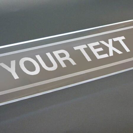 Design Your Own visual impact sign 450x150mm c/w stand off locators