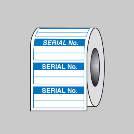 Quality Control Serial No. self adhesive paper labels 50x20mm roll of 100