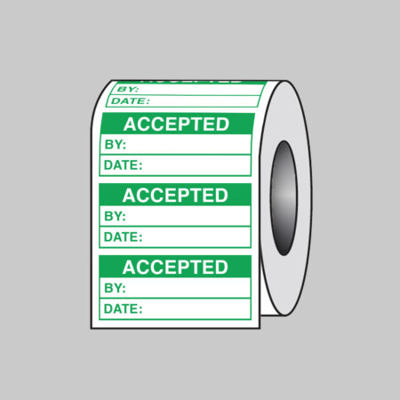 Quality Control Accepted self adhesive paper labels 50x20mm roll of 100
