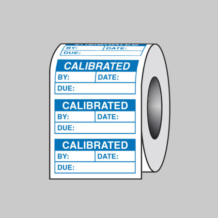 Quality Control Calibrated self adhesive paper labels 50x20mm roll of 100