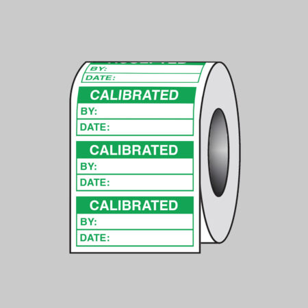Quality Control Calibrated self adhesive paper labels 50x20mm roll of 100