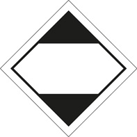 LQ diamond (ADR 2011) roll of 100 self adhesive vinyl labels 100x100mm