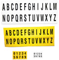 Identification letter sets A-Z 45x130mm (26 pack)