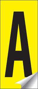 Identification letter sets A-Z 38x90mm (26 pack)