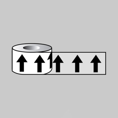 Pipeline ID Black Arrows on Clear 50mm x 33m