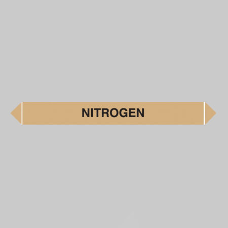 Flow marker pk of 5 nitrogen 300x40mm self adhesive vinyl