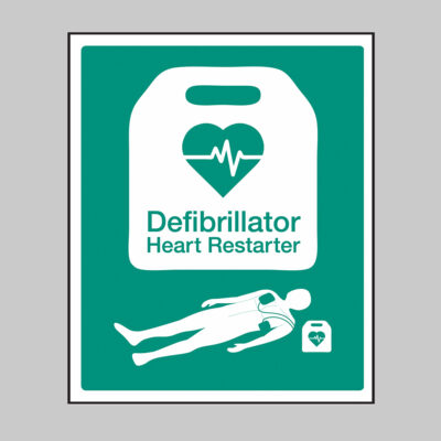 AED Sign with RCUK design