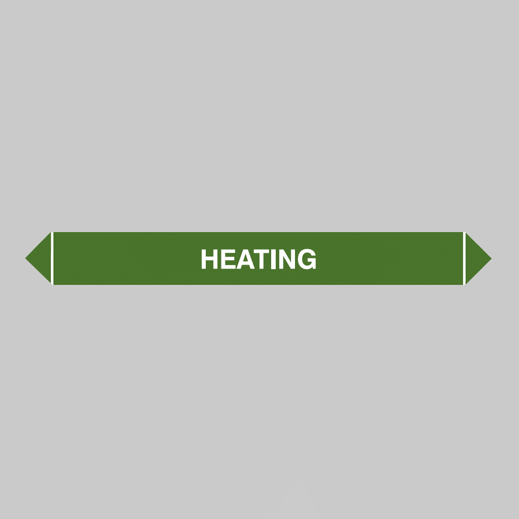 Flow Marker Pk Of 5 Heating 300X40Mm Self Adhesive Vinyl 1 Flow marker pk of 5 heating 300x40mm self adhesive vinyl