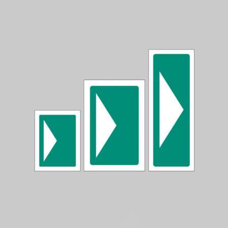Directional indicator for first aid equipment