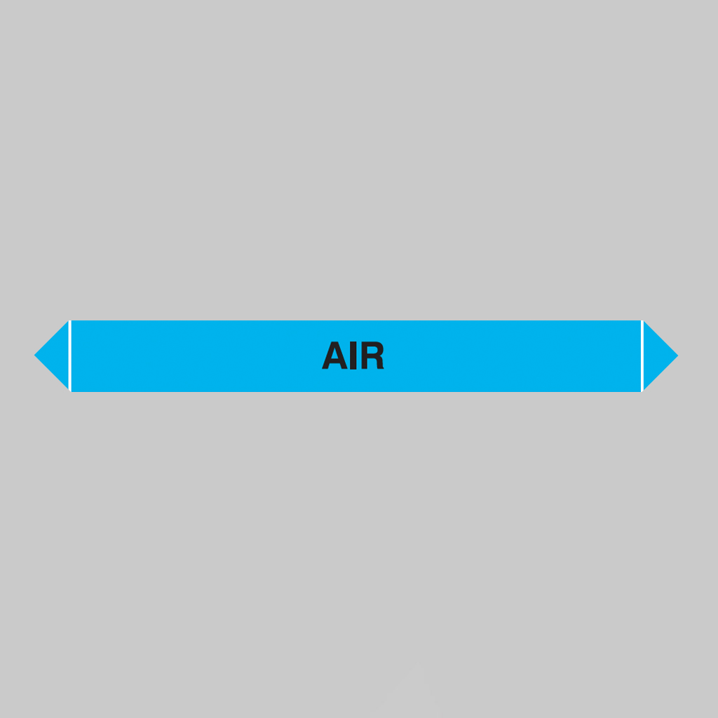 Flow Marker Pk Of 5 Air 300X40Mm Self Adhesive Vinyl 1 Flow marker pk of 5 air 300x40mm self adhesive vinyl