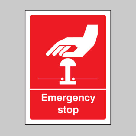 Emergency stop (white/red)