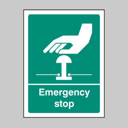 Emergency stop (white/green)