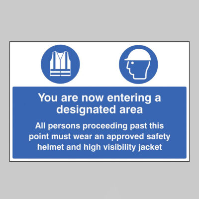 You are now entering a designated area