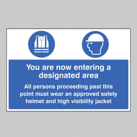 You are now entering a designated area