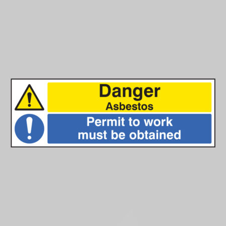 Danger asbestos permit to work must be obtained