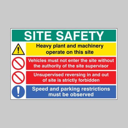 Site safety heavy plant and machinery, vehicle access, reversing, speed and parking