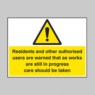 Residents and other users are warned etc