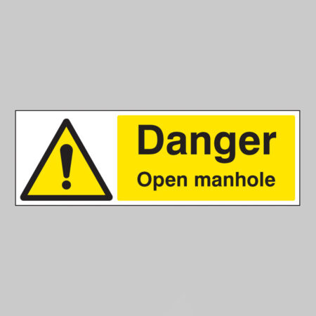 Danger open manhole