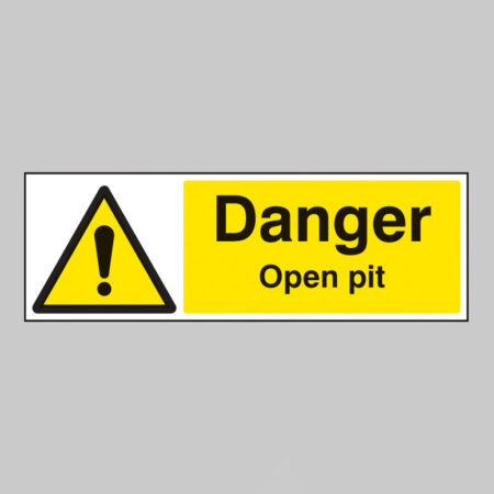 Danger open pit