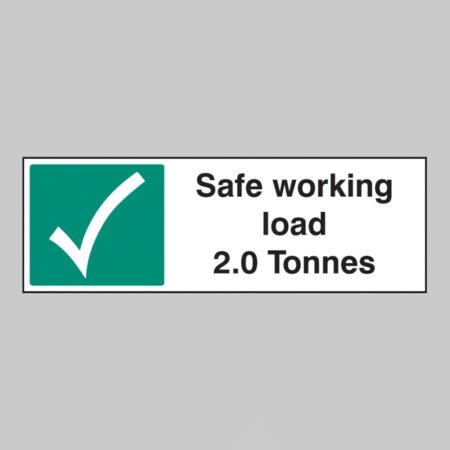Safe working load 2.0 Tonnes