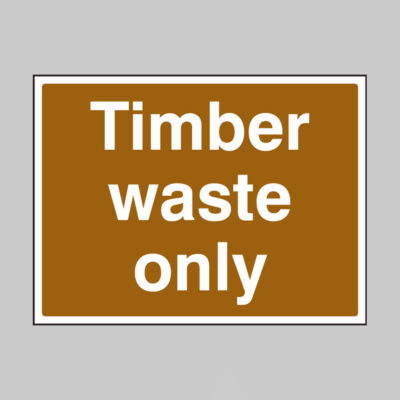 Timber waste only