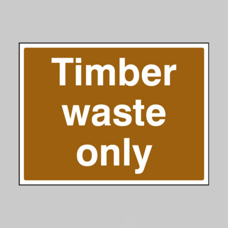 Timber waste only